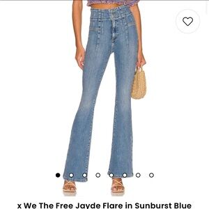 We the Free Jayde Flair Jeans in Sunburst Blue